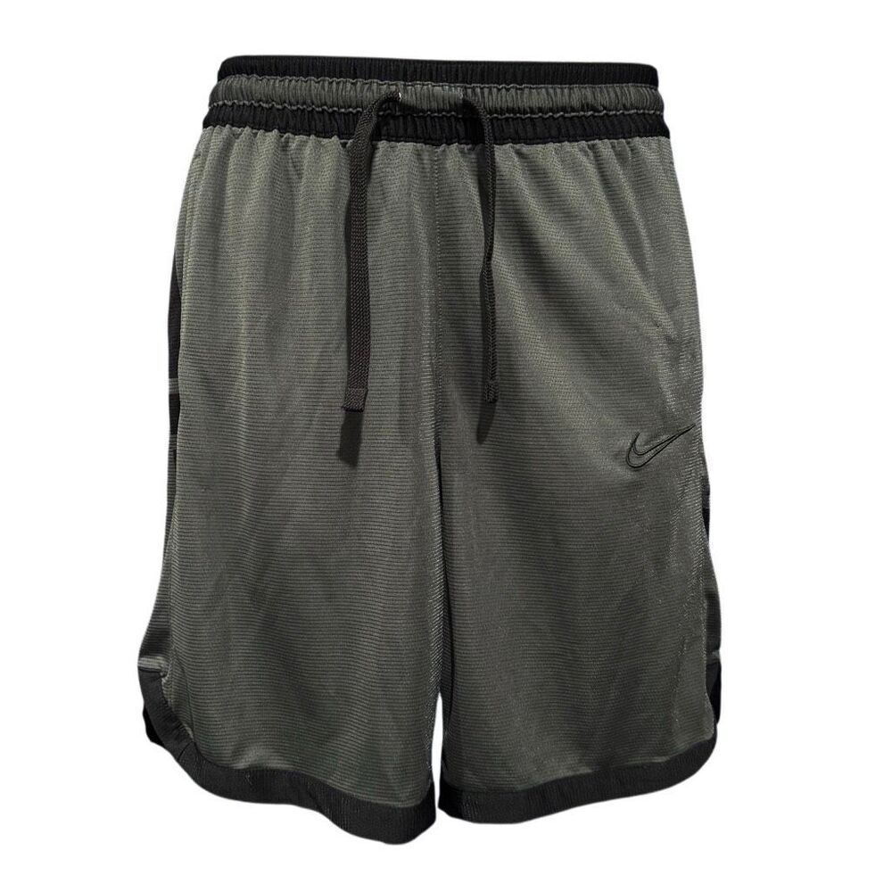 Nike Elite Gray Black Drawstring Athletic Gym Shorts Men’s Small